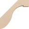 Ekena Millwork 3-inch W x 18-inch D x 18-inch H Del Monte Rough Cedar Woodgrain TimberThane Knee Brace, Primed BRCUR03X18X18DELRCPR - alternate 5
